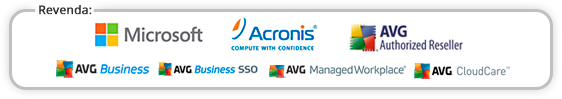 Revenda autorizada Microsoft, Acronis, Logmein